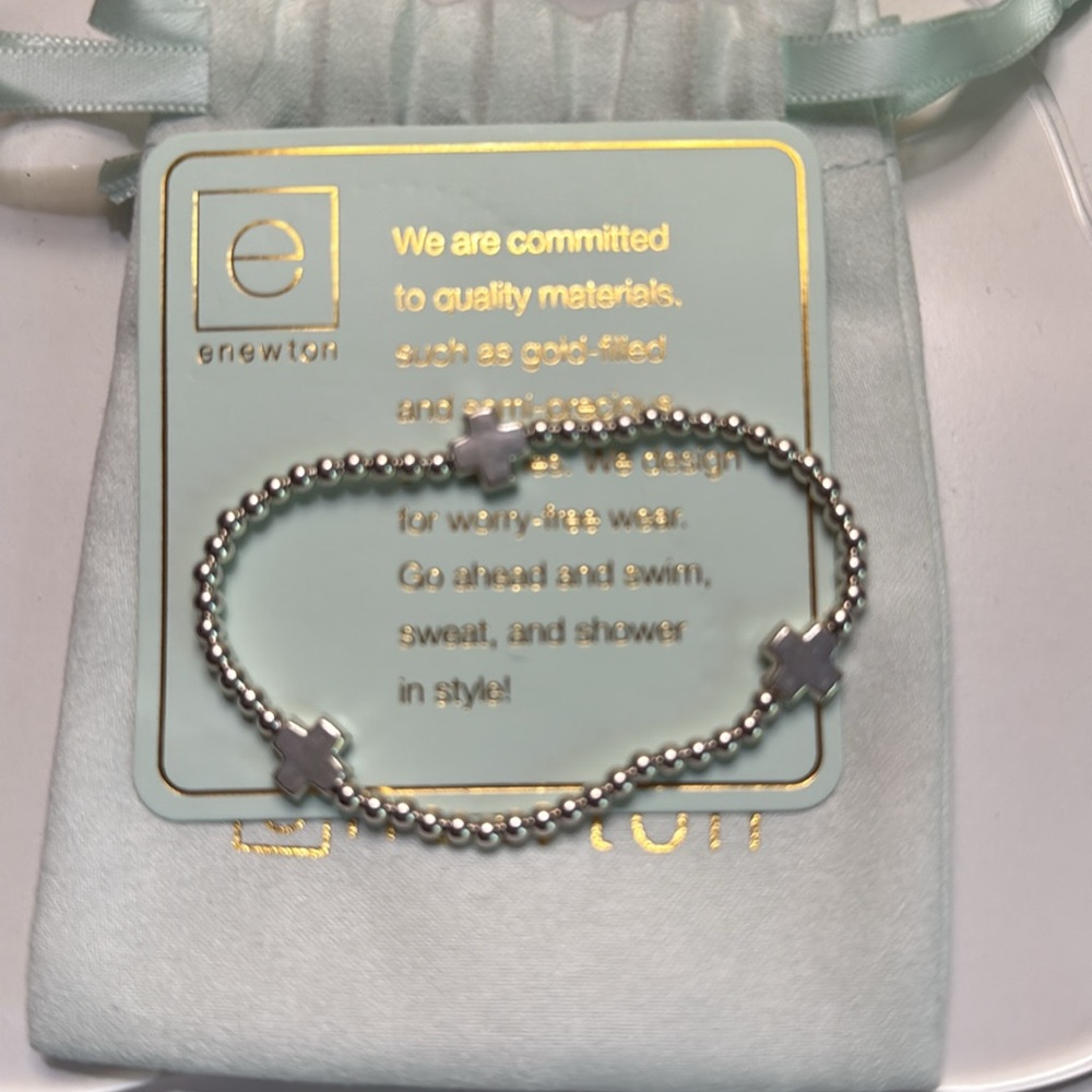 enewton signature cross sterling pattern 3mm C
bead bracelet - sterling - Picture 4 of 5